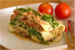 Des lasagnes en qualité crudité 